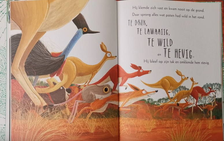 illustratie uit "Laat maar los koala", Rachel Bright en Jim Field, Gottmer, 2017